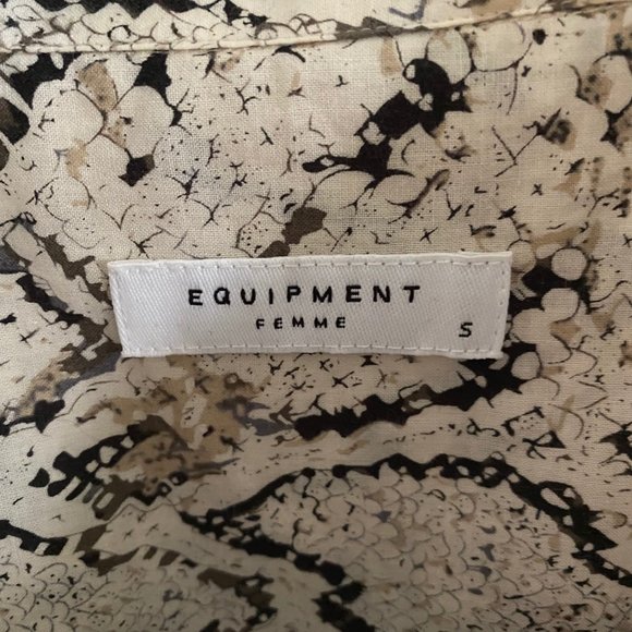 EQUIPMENT BUTTON DOWN SHIRT - SNAKE / PYTHON - Picture 2 of 7